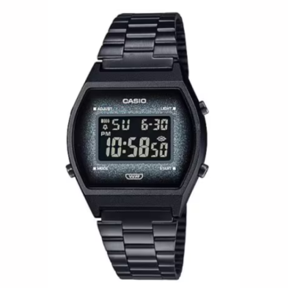 Casio Vintage B640WBG-1B Black Stainless Steel Band Digital Unisex Watch
